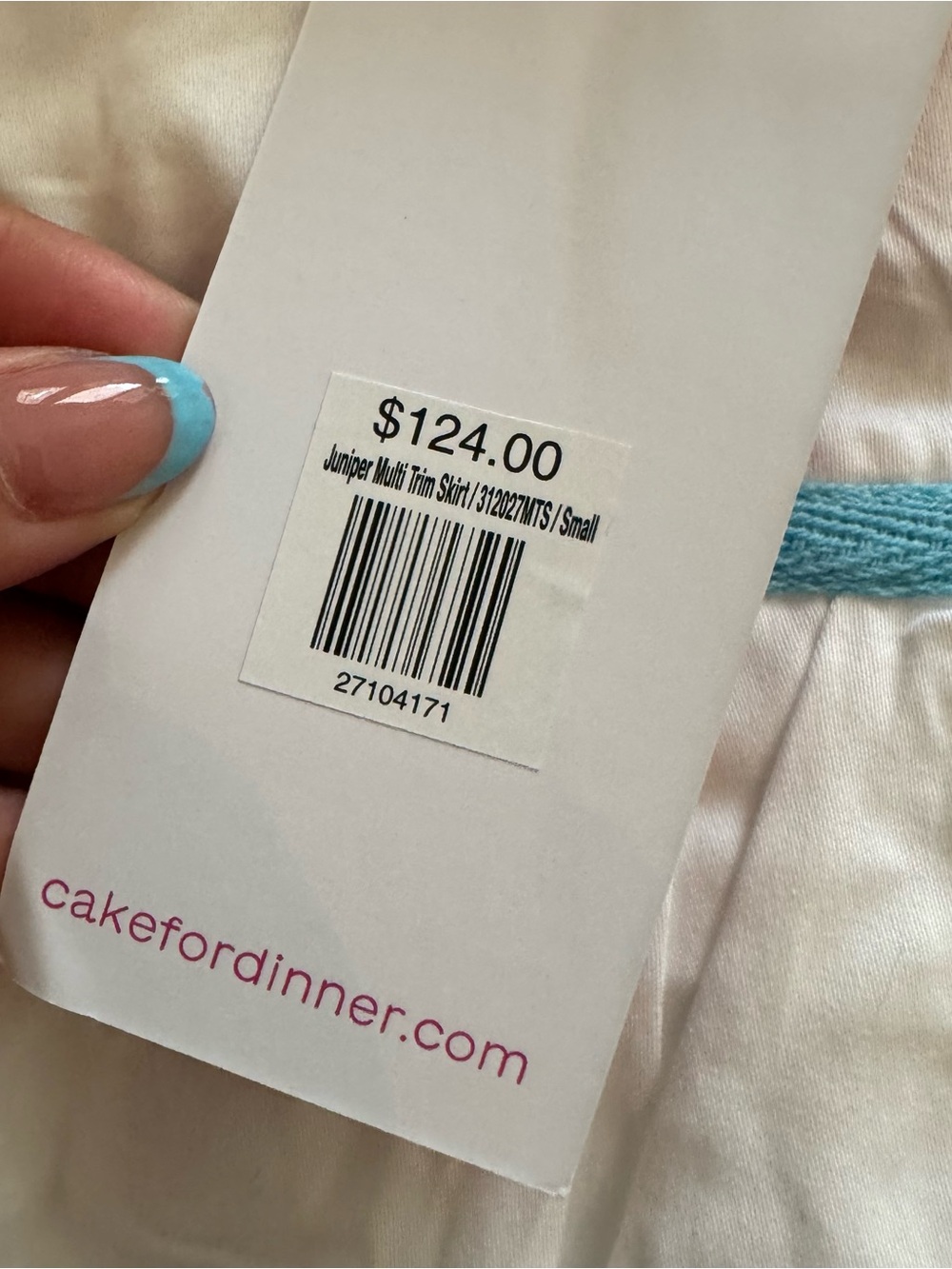 Cake for Dinner
Juniper Multi Trim Skirt NWT SZ SMALL - Picture 12 of 13